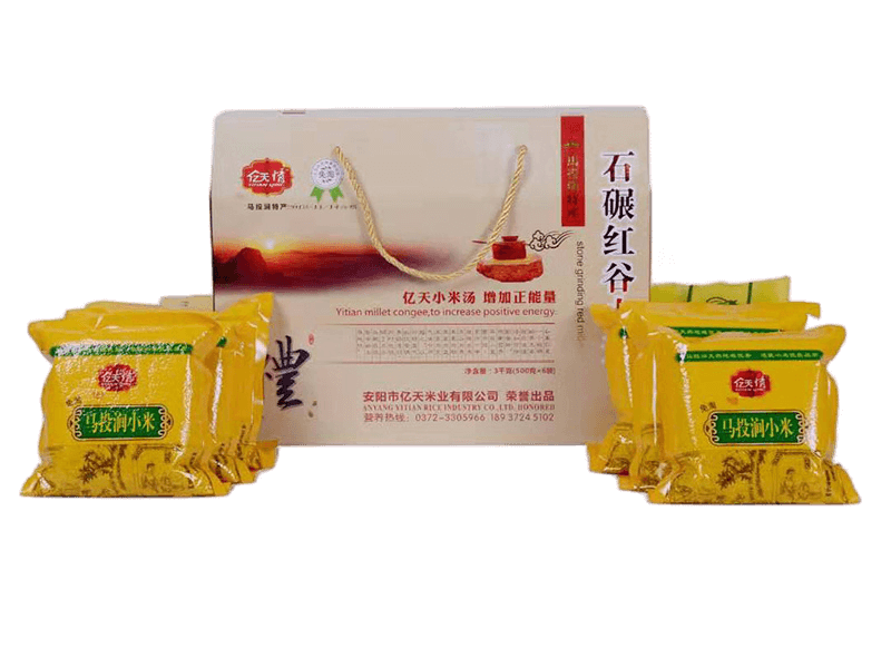 石碾红谷小米套装